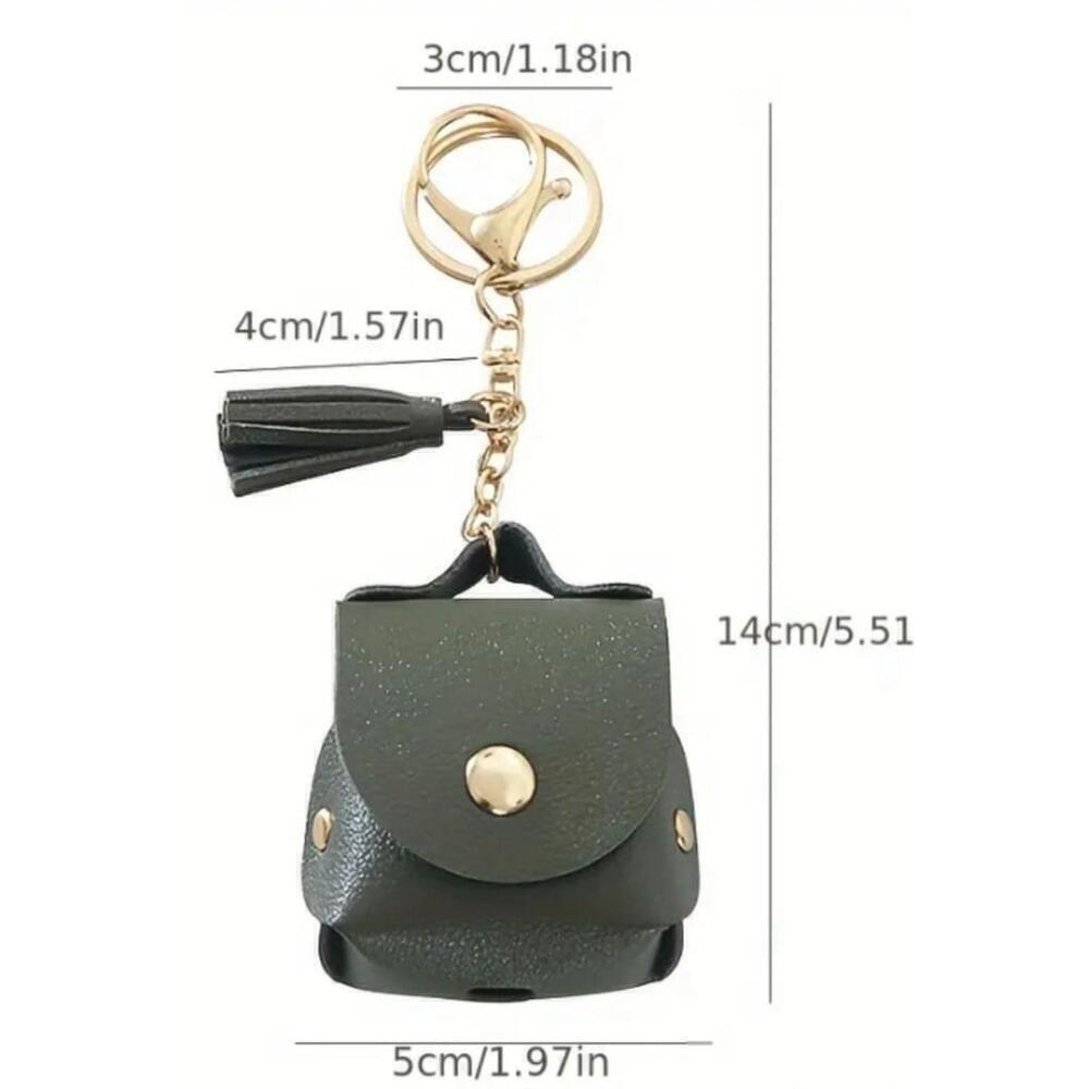 Earbud Case Keychain In Yellow - Picture 9 of 9